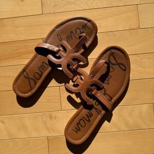 Sam Edelman Carter leather sandals in a brown, saddle color size 8.5
